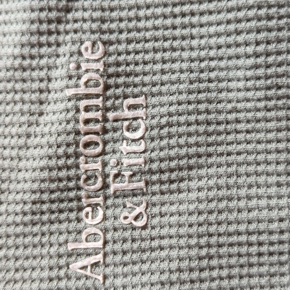 Abercrombie & Fitch waffle knit top slightly crop Small Y2k - Picture 2 of 4